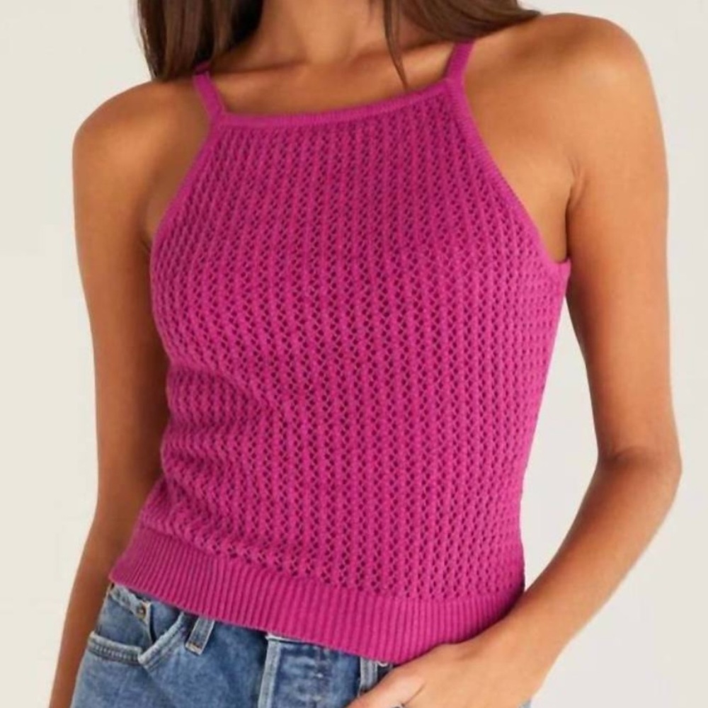 Z SUPPLY Diana Sweater Tank in Rose Violet
